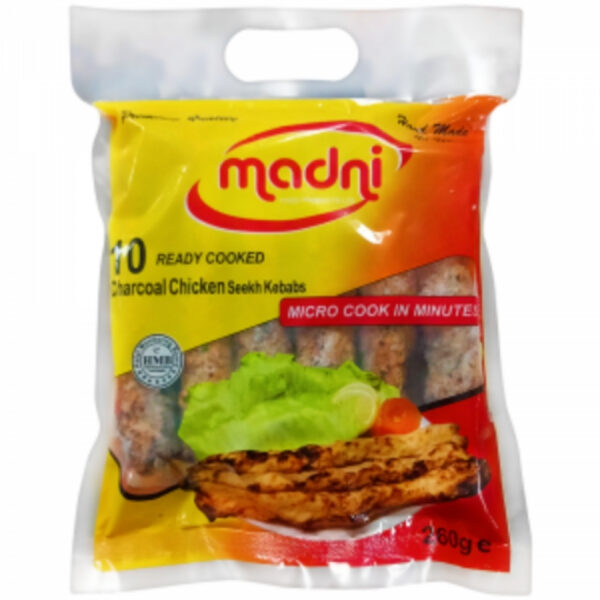 Madni 10 Charcoal Chicken Seek Kebab 350gms
