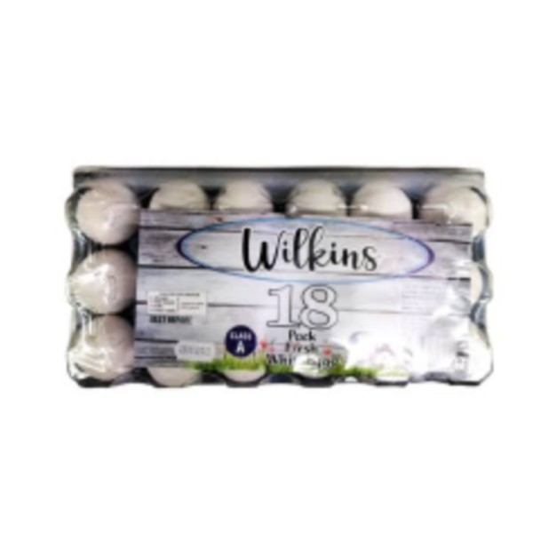 Wilkins 18 white eggs