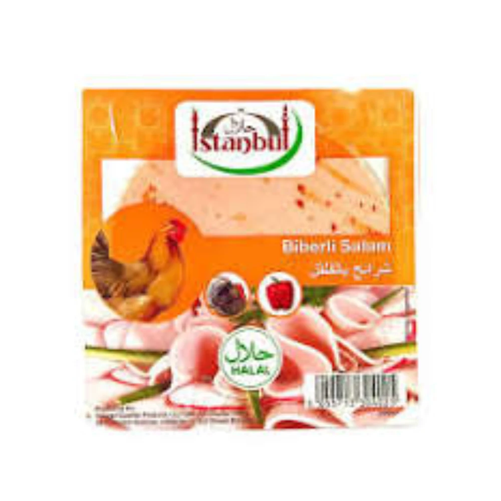 6361ea35-c186-4203-8a79-1ce3f158cc4c.webp Istanbul Sliced Turkey Salami with Pepper - Image 1